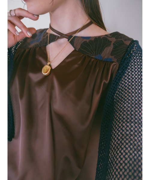 sahara（サハラ）の「Mesh Sleeve Dress（ワンピース）」 - WEAR