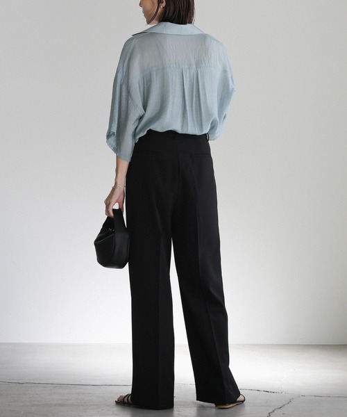 select MOCA（セレクトモカ）の「ハイウエストポケットデザインスラックス（スラックス・レディース・アイボリー/ブラック/グレー・SMALL/MEDIUM）」の21枚目の写真