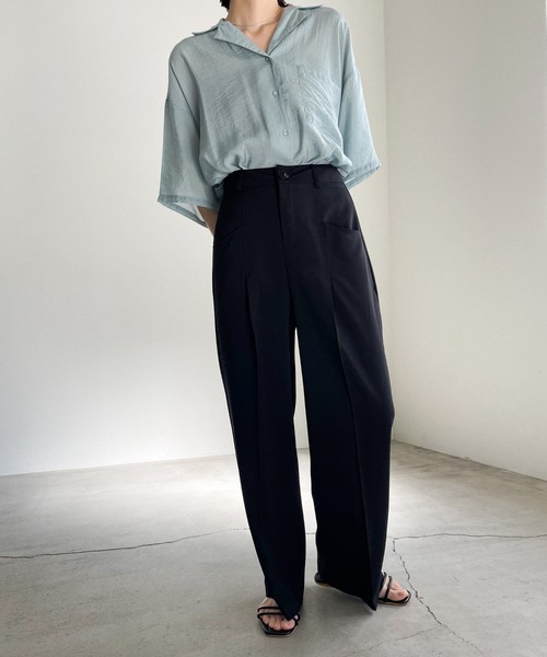 select MOCA（セレクトモカ）の「ハイウエストポケットデザインスラックス（スラックス・レディース・アイボリー/ブラック/グレー・SMALL/MEDIUM）」の17枚目の写真