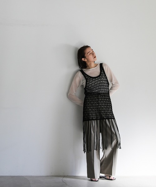 select MOCA（セレクトモカ）の「ハイウエストポケットデザインスラックス（スラックス・レディース・アイボリー/ブラック/グレー・SMALL/MEDIUM）」の18枚目の写真