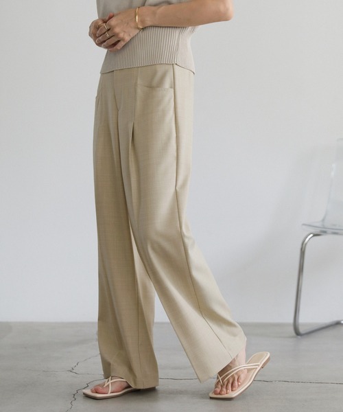 select MOCA（セレクトモカ）の「ハイウエストポケットデザインスラックス（スラックス・レディース・アイボリー/ブラック/グレー・SMALL/MEDIUM）」の15枚目の写真