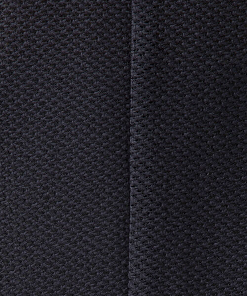 NOLLEY’S Sophi（ノーリーズソフィ）の「ウォッシャブルメッシュラッセルカーデジャケット（ノーカラージャケット・レディース・ネイビー/キナリ・38/36）」の3枚目の写真