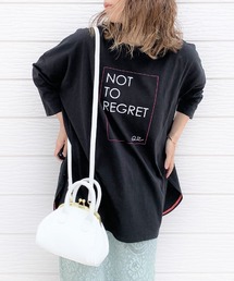 Q | ロゴ7分袖T(Tシャツ/カットソー)