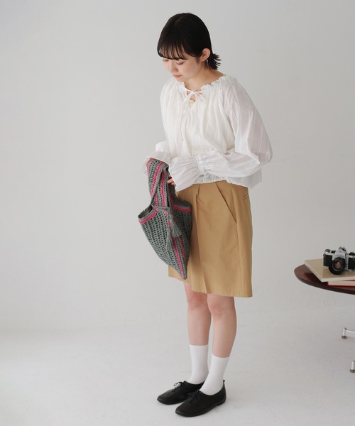 Crisp(クリスプ)の「バルーンスモックブラウス(シャツ/ブラウス・レディース・ホワイト/ブラック・FREE)」の21枚目の写真