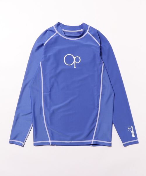 Ocean Pacific（オーシャンパシフィック）の「【OP:オーピー】長袖ラッシュガード（ラッシュガード・メンズ・ブラック/グリーン/ホワイト/ロイヤルブルー/ネイビー・MEDIUM/LARGE/X-LARGE/XX-LARGE）」の5枚目の写真