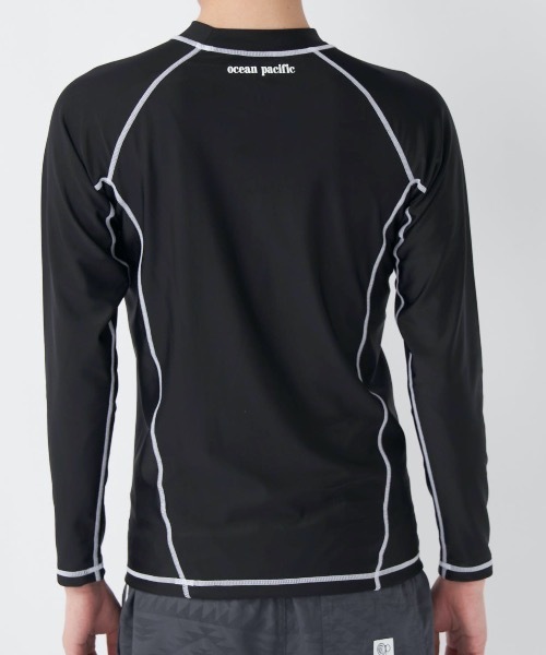 Ocean Pacific（オーシャンパシフィック）の「【OP:オーピー】長袖ラッシュガード（ラッシュガード・メンズ・ブラック/グリーン/ホワイト/ロイヤルブルー/ネイビー・MEDIUM/LARGE/X-LARGE/XX-LARGE）」の22枚目の写真