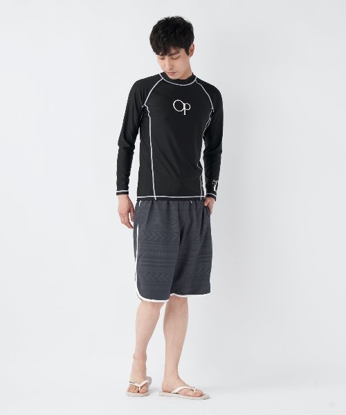Ocean Pacific（オーシャンパシフィック）の「【OP:オーピー】長袖ラッシュガード（ラッシュガード・メンズ・ブラック/グリーン/ホワイト/ロイヤルブルー/ネイビー・MEDIUM/LARGE/X-LARGE/XX-LARGE）」の17枚目の写真