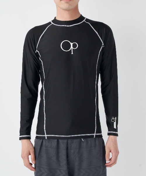 Ocean Pacific（オーシャンパシフィック）の「【OP:オーピー】長袖ラッシュガード（ラッシュガード・メンズ・ブラック/グリーン/ホワイト/ロイヤルブルー/ネイビー・MEDIUM/LARGE/X-LARGE/XX-LARGE）」の20枚目の写真