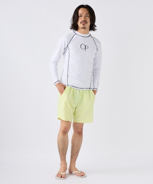 Ocean Pacific（オーシャンパシフィック）の「【OP:オーピー】長袖ラッシュガード（ラッシュガード・メンズ・ブラック/グリーン/ホワイト/ロイヤルブルー/ネイビー・MEDIUM/LARGE/X-LARGE/XX-LARGE）」の8枚目の写真