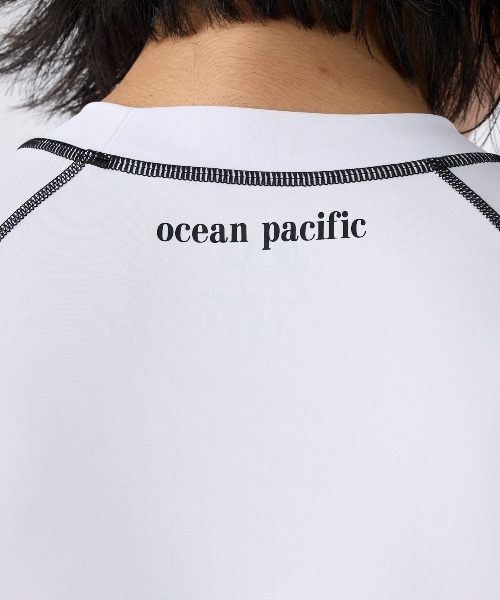 Ocean Pacific（オーシャンパシフィック）の「【OP:オーピー】長袖ラッシュガード（ラッシュガード・メンズ・ブラック/グリーン/ホワイト/ロイヤルブルー/ネイビー・MEDIUM/LARGE/X-LARGE/XX-LARGE）」の15枚目の写真