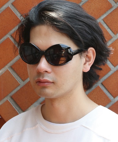 8(eight)(エイト)の「ビッグフレームサングラス(サングラス・メンズ・グリーン/ホワイト/ブラック・FREE)」の5枚目の写真