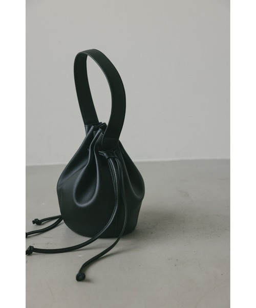 STYLEMIXER（スタイルミキサー）の「ランタンフォルムバッグ（ショルダーバッグ・レディース・ブラック/ベージュ・FREE）」の5枚目の写真