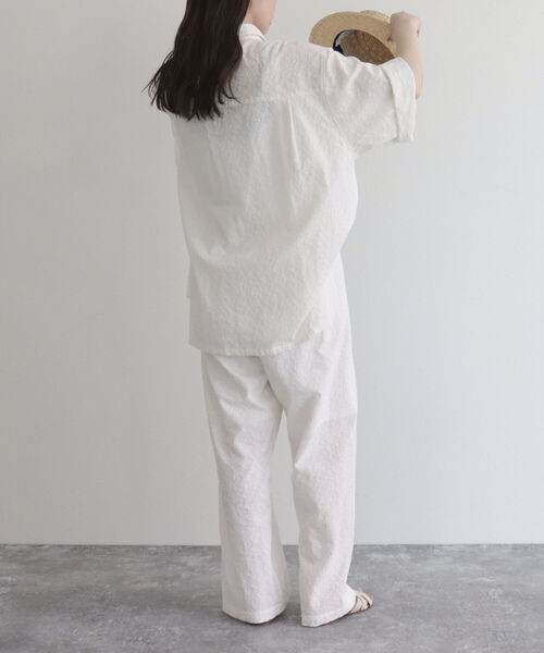 fredy emue（フレディエミュ）の「【fredy emue】レースパンツ（その他パンツ・レディース・オフホワイト/ネイビー・38）」の4枚目の写真