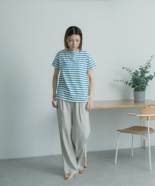 FORK&SPOON（フォークアンドスプーン）の「FORK&SPOON　リネン混ツイルパンツ（その他パンツ・レディース・ブラック/ベージュ系その他・1/2）」の11枚目の写真