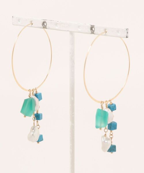 【Milimili】14kgf天然石ピアス（ピアス（両耳用））｜tone（トーン） 5,264円