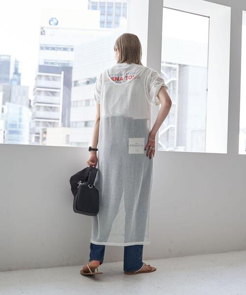 coen(コーエン)の「ノースリーブメッシュワンピース(ワンピース・レディース・ブラック/オフホワイト・M/L)」の6枚目の写真