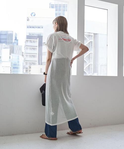 coen(コーエン)の「ノースリーブメッシュワンピース(ワンピース・レディース・ブラック/オフホワイト・M/L)」の7枚目の写真