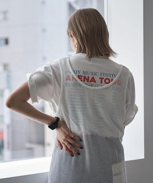 coen(コーエン)の「ノースリーブメッシュワンピース(ワンピース・レディース・ブラック/オフホワイト・M/L)」の12枚目の写真