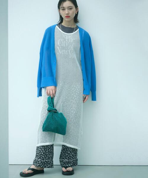 coen(コーエン)の「ノースリーブメッシュワンピース(ワンピース・レディース・ブラック/オフホワイト・M/L)」の14枚目の写真