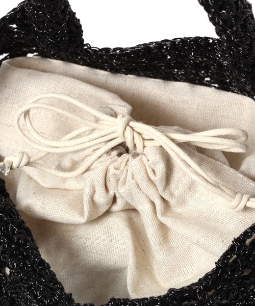 LEPSIM(レプシィム)の「シャイニーカラーニットバッグ 176626(ハンドバッグ・レディース・ゴールド/ブラック/シルバー・ONE SIZE)」の21枚目の写真