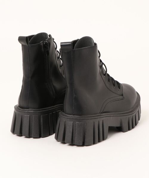 Burner（バーナー）の「【OKUOKU　0909】　厚底ブーツ oku-shoes-654426459858-36（スニーカー・レディース・ホワイト/ブラック・36/40/38）」の5枚目の写真