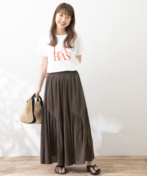 URBAN RESEARCH Sonny Label（アーバンリサーチサニーレーベル）の「カットジャガードリーフ柄スカート（スカート・レディース・レッド系その他/チャコールグレー/ブルー・FREE）」の16枚目の写真