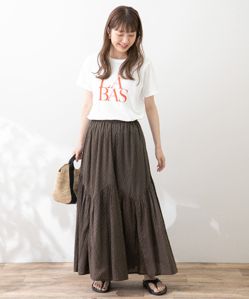 URBAN RESEARCH Sonny Label（アーバンリサーチサニーレーベル）の「カットジャガードリーフ柄スカート（スカート・レディース・レッド系その他/チャコールグレー/ブルー・FREE）」の17枚目の写真