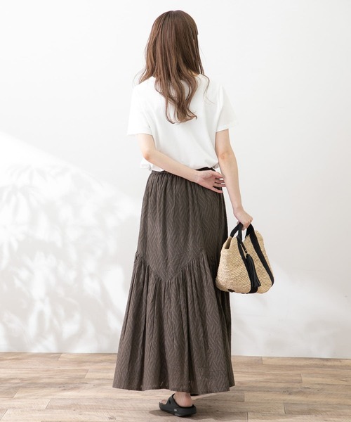 URBAN RESEARCH Sonny Label（アーバンリサーチサニーレーベル）の「カットジャガードリーフ柄スカート（スカート・レディース・レッド系その他/チャコールグレー/ブルー・FREE）」の19枚目の写真