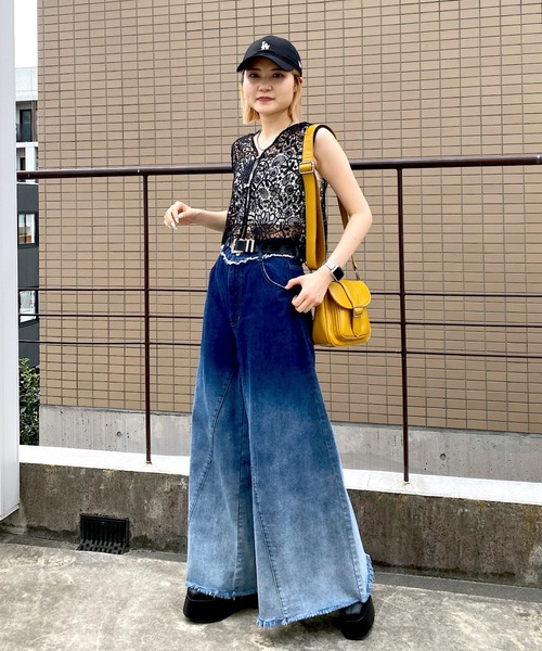 PAGEBOY（ページボーイ）の「レースショートベスト（ベスト・レディース・オフホワイト/ブラック/ライトブルー・FREE）」の17枚目の写真