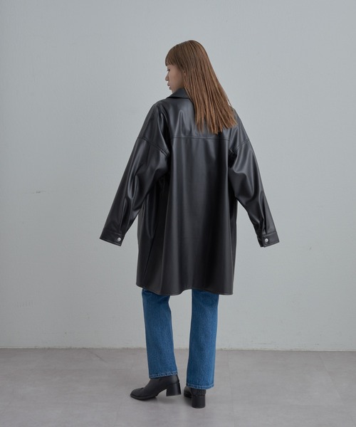 COLONY 2139（コロニートゥーワンスリーナイン）の「フェイクレザーカバーオール（カバーオール・レディース・ブラック・FREE）」の10枚目の写真