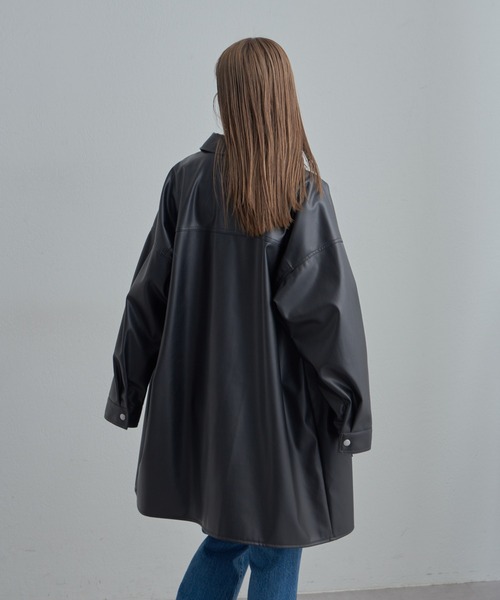 COLONY 2139（コロニートゥーワンスリーナイン）の「フェイクレザーカバーオール（カバーオール・レディース・ブラック・FREE）」の4枚目の写真