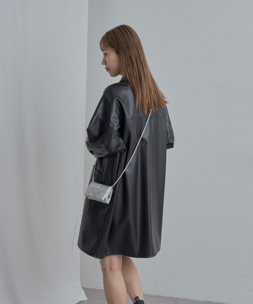 COLONY 2139（コロニートゥーワンスリーナイン）の「フェイクレザーカバーオール（カバーオール・レディース・ブラック・FREE）」の13枚目の写真