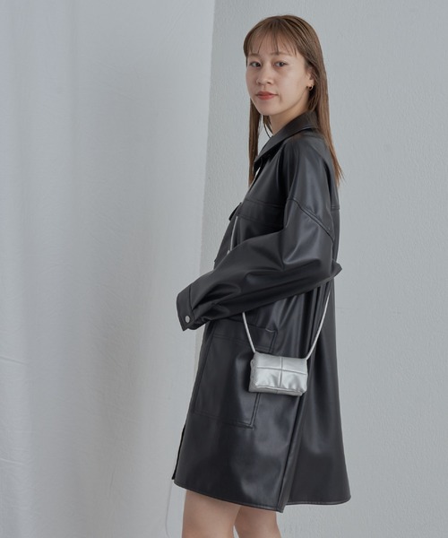 COLONY 2139（コロニートゥーワンスリーナイン）の「フェイクレザーカバーオール（カバーオール・レディース・ブラック・FREE）」の14枚目の写真