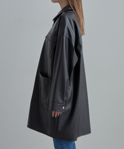 COLONY 2139（コロニートゥーワンスリーナイン）の「フェイクレザーカバーオール（カバーオール・レディース・ブラック・FREE）」の16枚目の写真