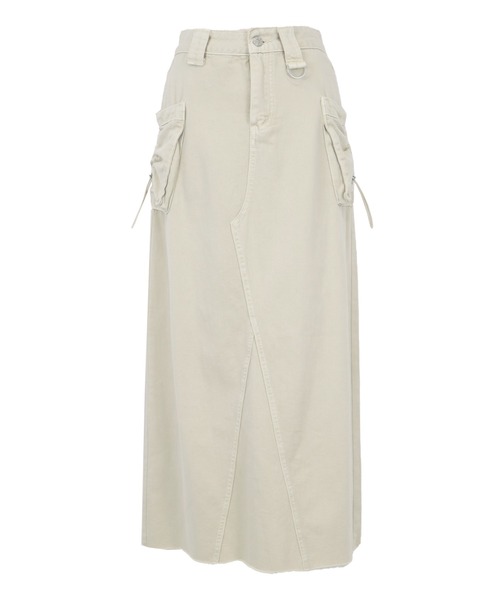 BLUEEAST（ブルーイースト）の「デニムカーゴロングスカート（デニムスカート・レディース・モカ/ベージュ/ブルー・MEDIUM）」の20枚目の写真