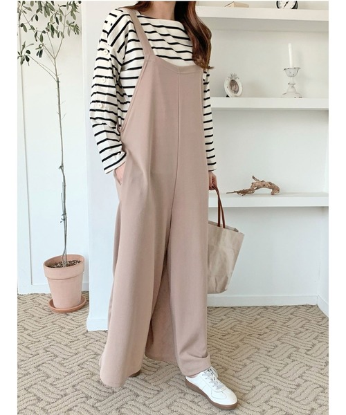 CALIFORNIA OUTFITTERS（カリフォルニア アウトフィッターズ）の「1-6A14  シアサッカー ワイドサロペット/ サロペット/ オーバーオール / ワイドパンツ【Maison select -メゾンセレクト-】（サロペット/オーバーオール・レディース・ブラック/ベージュ/グレー・FREE）」の21枚目の写真