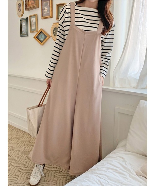 CALIFORNIA OUTFITTERS（カリフォルニア アウトフィッターズ）の「1-6A14  シアサッカー ワイドサロペット/ サロペット/ オーバーオール / ワイドパンツ【Maison select -メゾンセレクト-】（サロペット/オーバーオール・レディース・ブラック/ベージュ/グレー・FREE）」の13枚目の写真