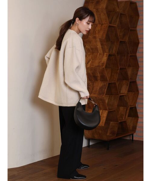 LAGUNAMOON(ラグナムーン)の「サイドタックパンツ(スラックス・レディース・ブラック/ベージュ・SMALL/MEDIUM)」の20枚目の写真