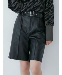 MURUA | フェイクレザーハーフパンツ(その他パンツ)