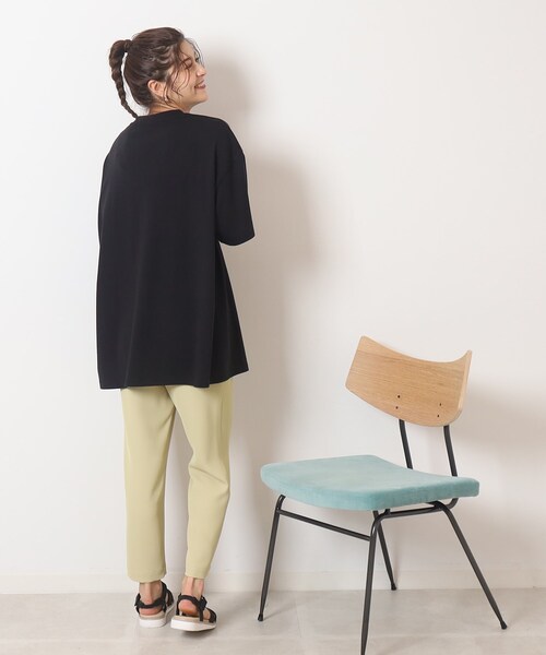 Cutie Blonde(キューティーブロンド)の「◆【プチプラ】BIGシルエット プリントTシャツ(Tシャツ/カットソー・レディース・ブラック系/ネイビー系7/イエロー系1/ピンク系/ホワイト系その他2/ホワイト系その他4/ベージュ系その他6/グリーン系その他2・00)」の14枚目の写真