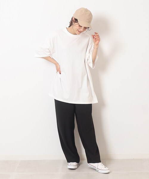 Cutie Blonde(キューティーブロンド)の「◆【プチプラ】BIGシルエット プリントTシャツ(Tシャツ/カットソー・レディース・ブラック系/ネイビー系7/イエロー系1/ピンク系/ホワイト系その他2/ホワイト系その他4/ベージュ系その他6/グリーン系その他2・00)」の10枚目の写真