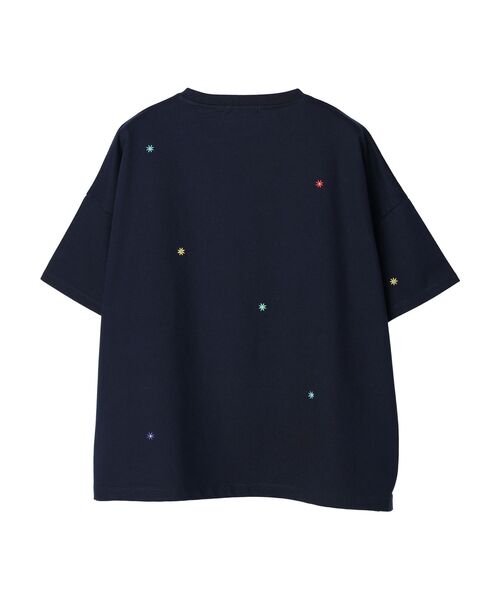 AMERICAN HOLIC(アメリカンホリック)の「Flower刺繍ミニ裏毛プルオーバー(Tシャツ/カットソー・レディース・ネイビー/アイボリー・M/L)」の16枚目の写真