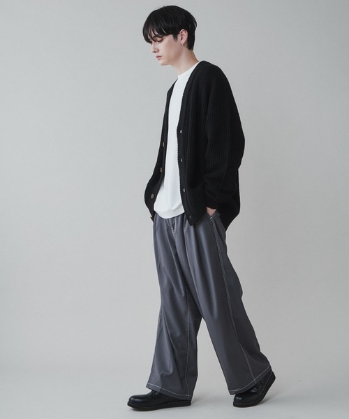 LUCY（ルーシー）の「LUCY/TRワイドストレートスラックス（スラックス・メンズ・アイボリー/ダークグレー/ブラック・LARGE/MEDIUM）」の14枚目の写真