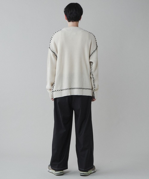 LUCY（ルーシー）の「LUCY/TRワイドストレートスラックス（スラックス・メンズ・アイボリー/ダークグレー/ブラック・LARGE/MEDIUM）」の18枚目の写真