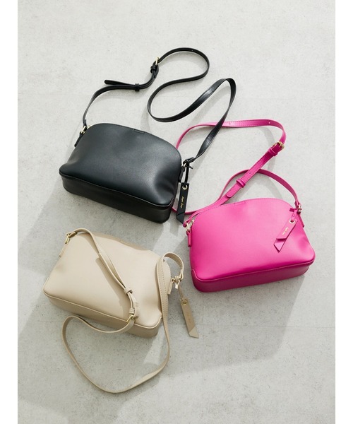 Legato Largo(レガートラルゴ)の「・別注Legato Largo 軽量ショルダーバッグ(ショルダーバッグ・レディース・ブラック/ピンク/ライトベージュ・FREE)」の16枚目の写真