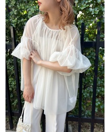 JUMELLE | tulle gather BL(シャツ/ブラウス)