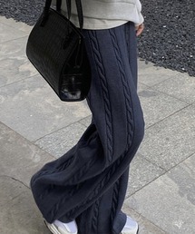 deux amour | ケーブルニットパンツ(その他パンツ)