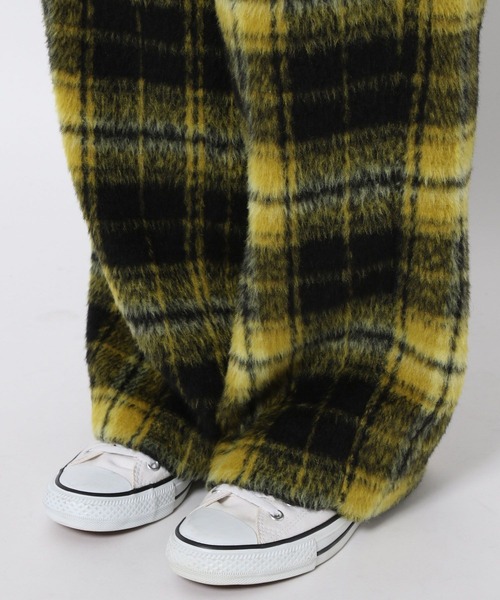 LOWRYS FARM（ローリーズファーム）の「シャギーチェックパンツ　 966532（その他パンツ・レディース・イエロー/ホワイト・FREE）」の10枚目の写真