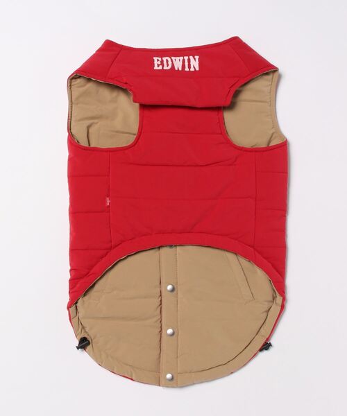 EDWIN（エドウィン）の「EDWIN/スムースタッチリバーシブルベスト大型犬サイズ（ペットウェア・メンズ・レッド/グリーン・XXL/XXXL/XL）」の3枚目の写真
