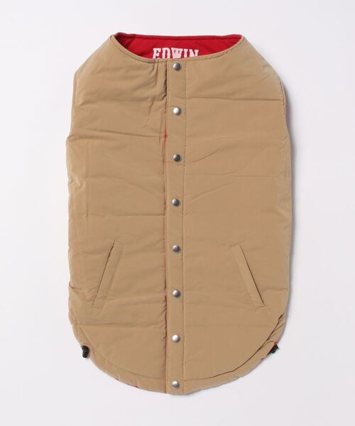 EDWIN（エドウィン）の「EDWIN/スムースタッチリバーシブルベスト大型犬サイズ（ペットウェア・メンズ・レッド/グリーン・XXL/XXXL/XL）」の4枚目の写真